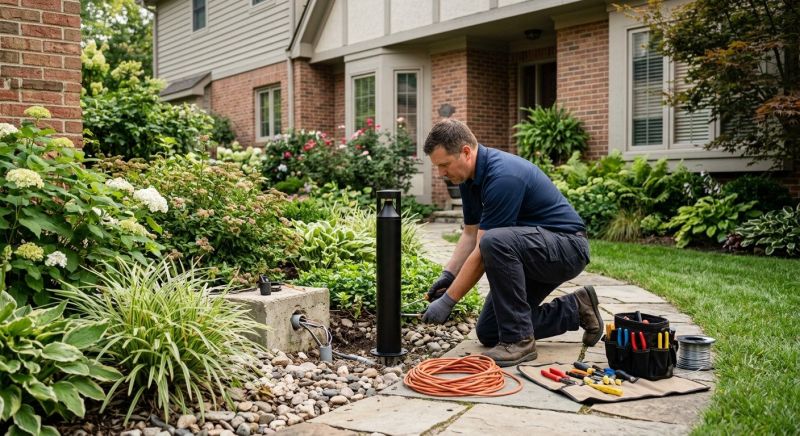 Garden Lighting Installation in Orem, UT