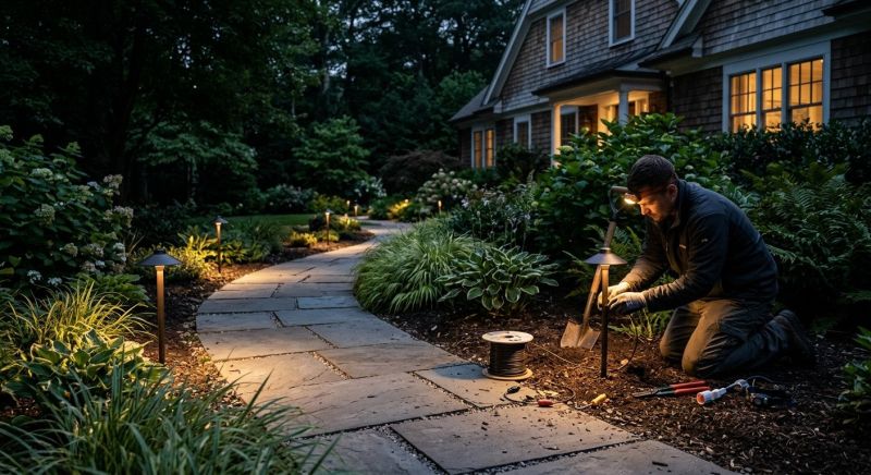 Garden Lighting Installation in Pasadena, CA