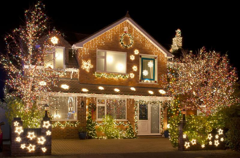 Holiday Lights Hanging in Kansas City, KS